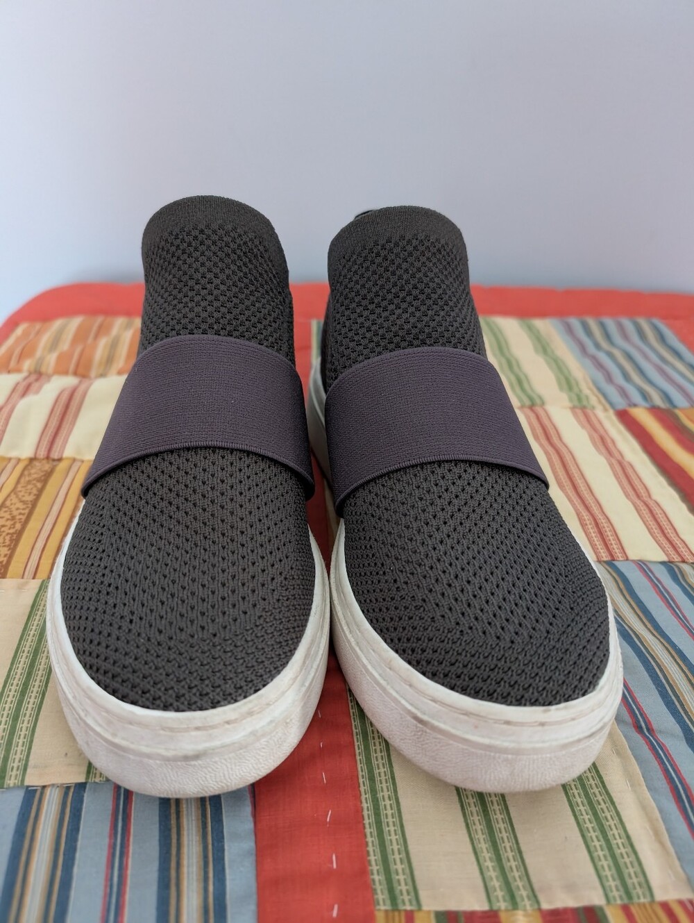 Eileen Fisher Pari Platform High Top Sneaker Graphite/Dark Grey Women's Size 6